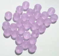 25 10mm Transparent Matte Alexandrite Round Beads